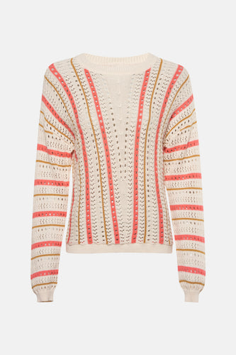 Pull met ronde hals - multicolor - VILA®