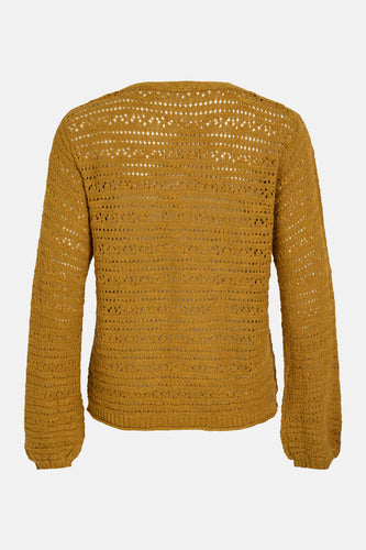 Pull met V-hals - bruin - VILA®