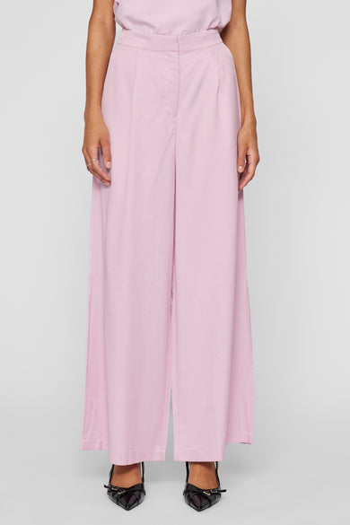 VIGRY HW PLEATED WIDE FIT PANTS/BFS
