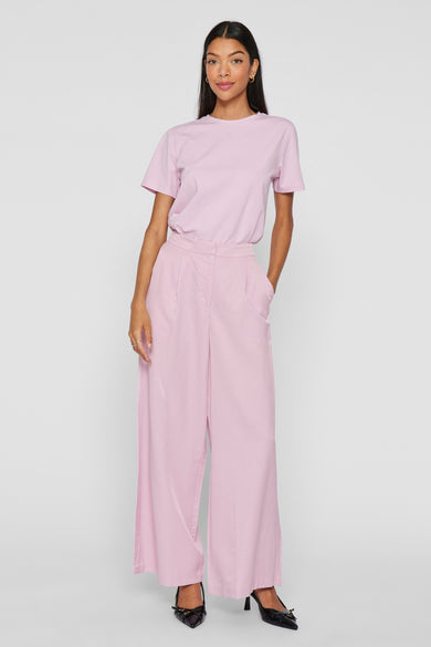 VIGRY HW PLEATED WIDE FIT PANTS/BFS
