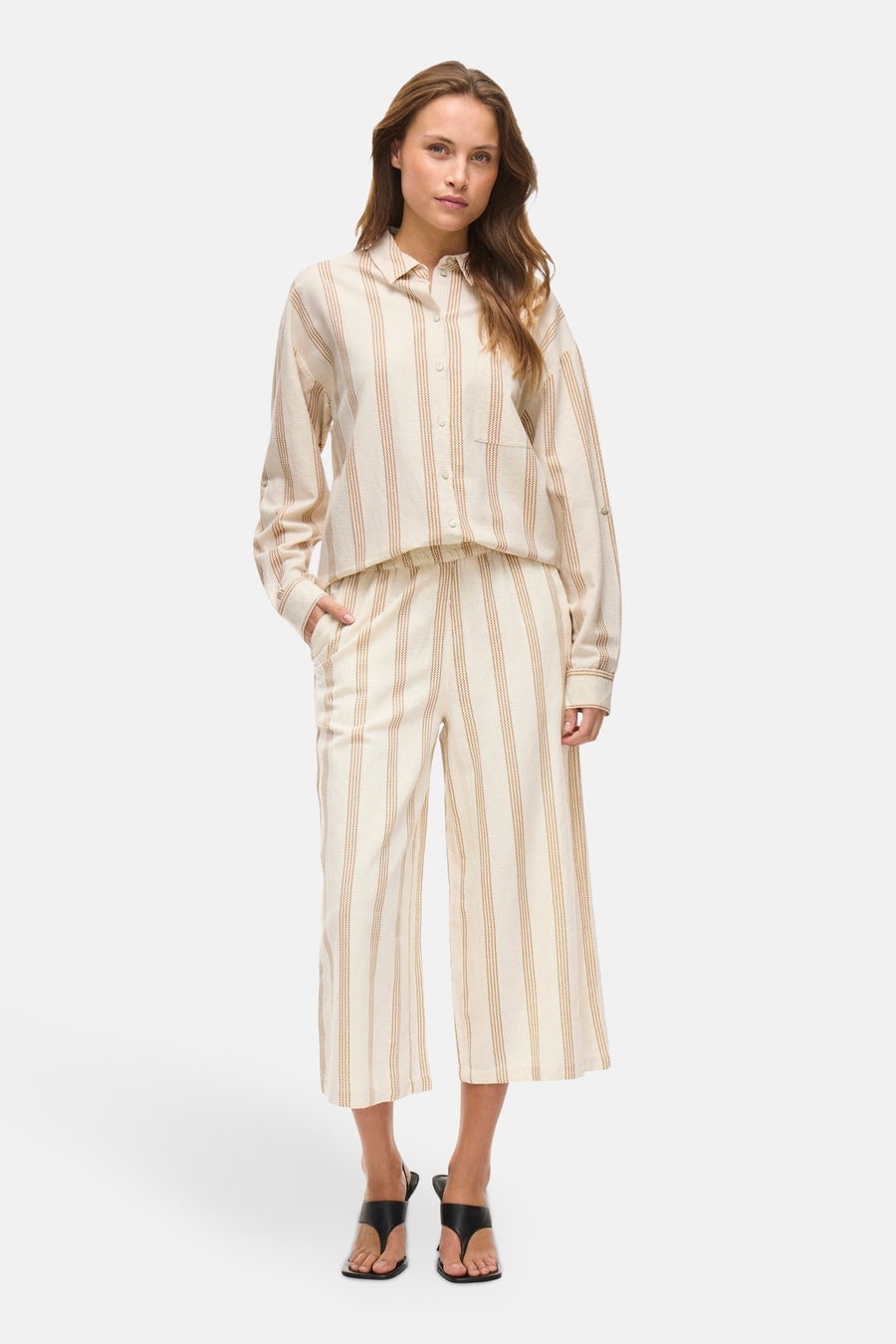 Chemise à manches longues - beige - VILA® - 3