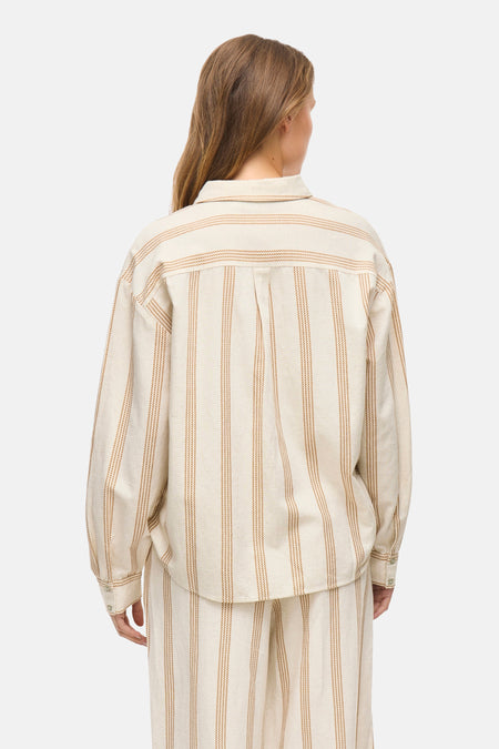 Hemd (lange mouwen) Beige - VILA®