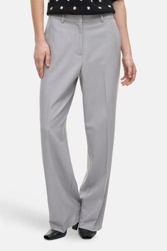 Grijze broek van VILA®, met wijde pijpen en een effen kleur.