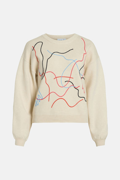 VIANE L/S GRAPHIC KNIT / 1