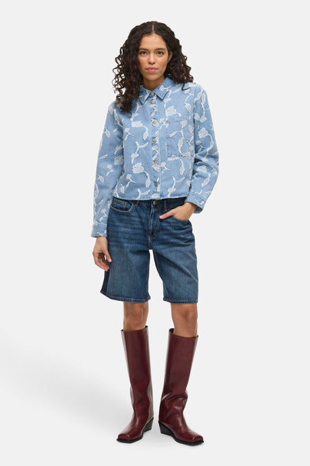 VIIANAIS L/S JACQUARD DENIM JACKET