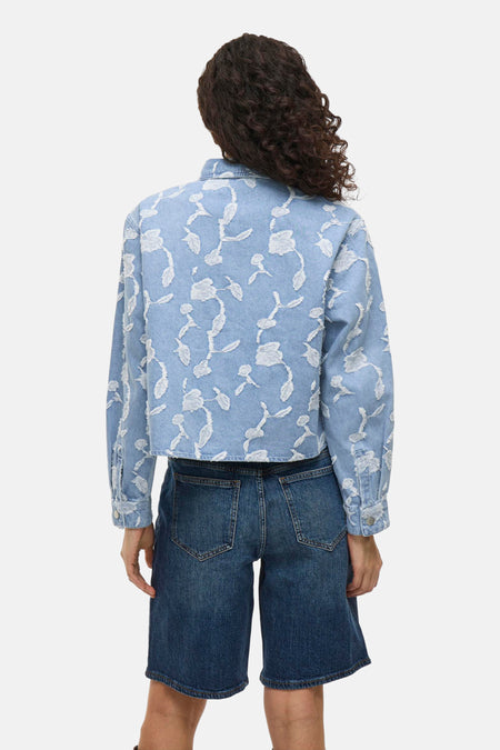 Korte jas Light blue denim - VILA®