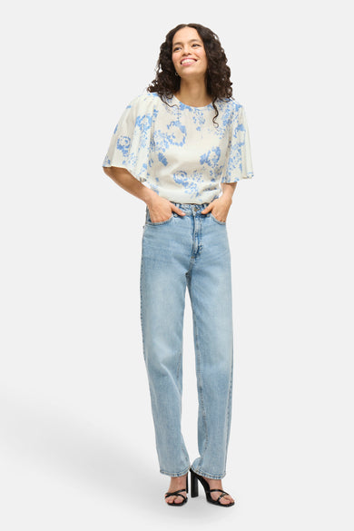 VILANNAI O-NECK S/S TOP/DC