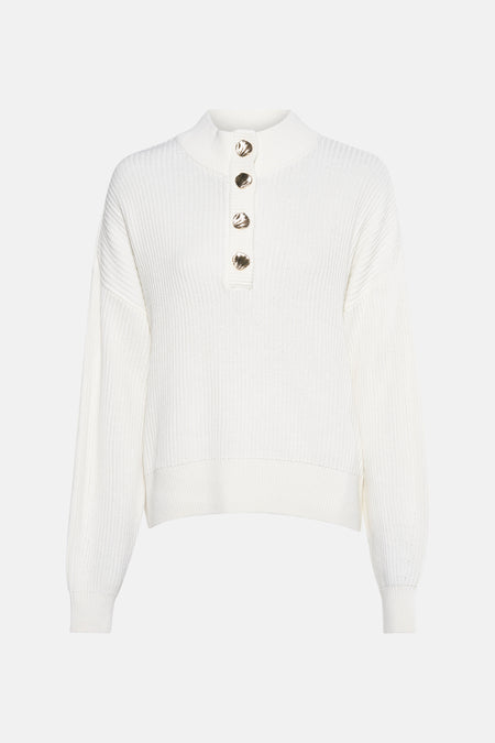 VICHING CREW NECK L/S KNIT TOP - NOOS