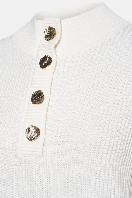 VICHING CREW NECK L/S KNIT TOP - NOOS