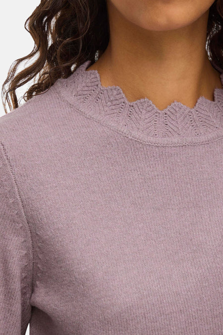 VINIKOLINA O-NECK L/S KNIT TOP - NOOS