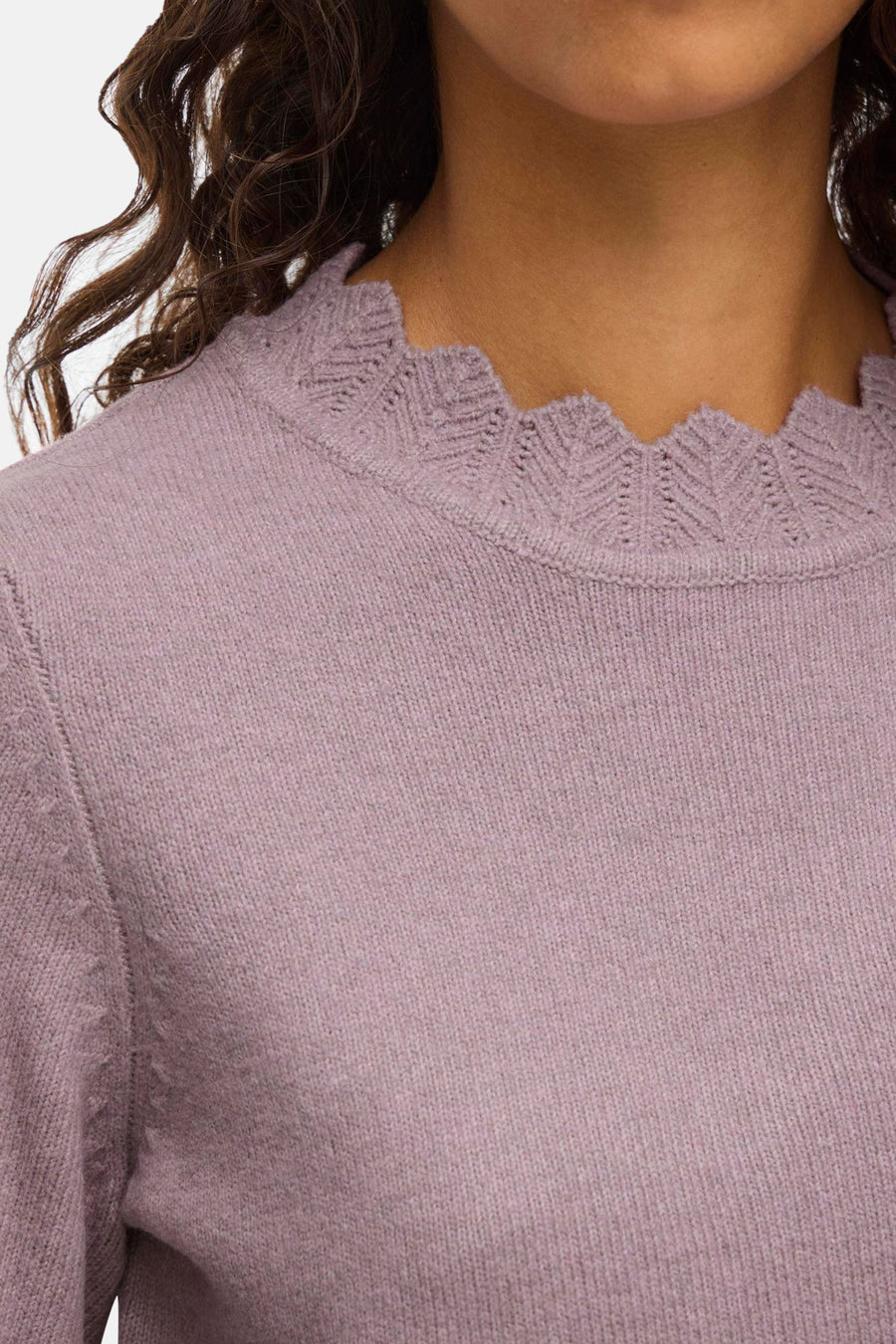 Pull à col rond - violet - VILA® - 4