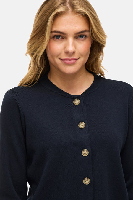 VIOSTRIA O-NECK L/S CARDIGAN - NOOS