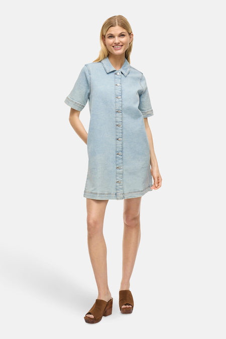 Kleedjes (korte mouwen) Light blue denim - VILA®