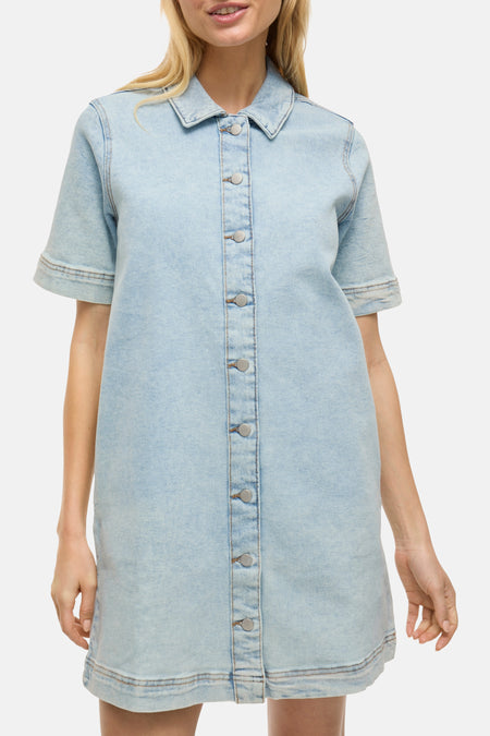 Kleedjes (korte mouwen) Light blue denim - VILA®