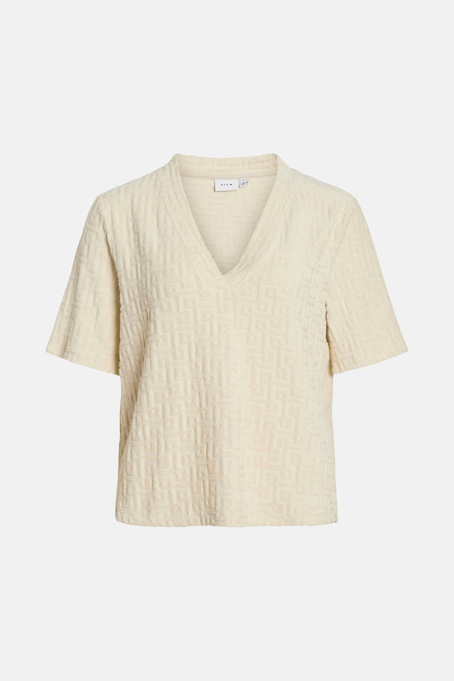 T-shirt met korte mouwen - ecru