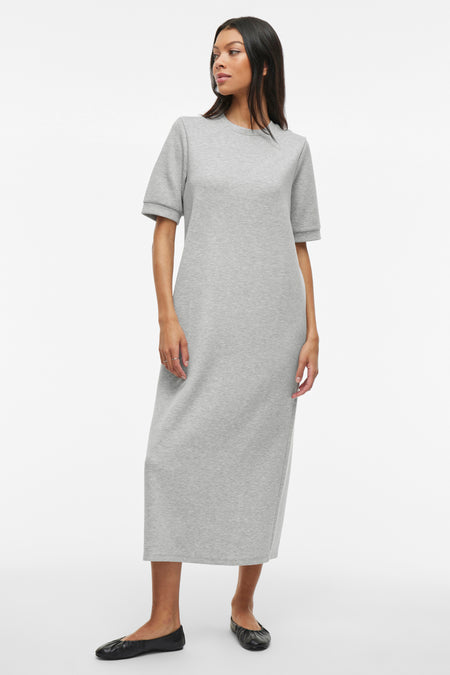 Kleedje met korte mouwen - grijs