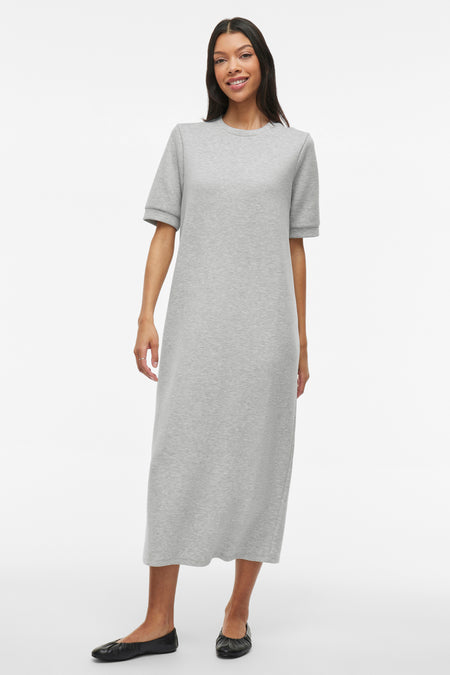 Kleedje met korte mouwen - grijs