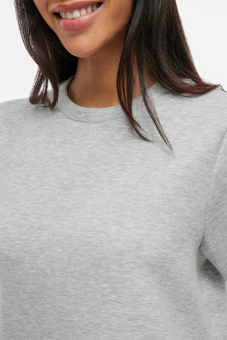 Kleedje met korte mouwen - grijs