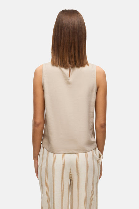 Blouse (zonder mouwen) Ecru - VILA®
