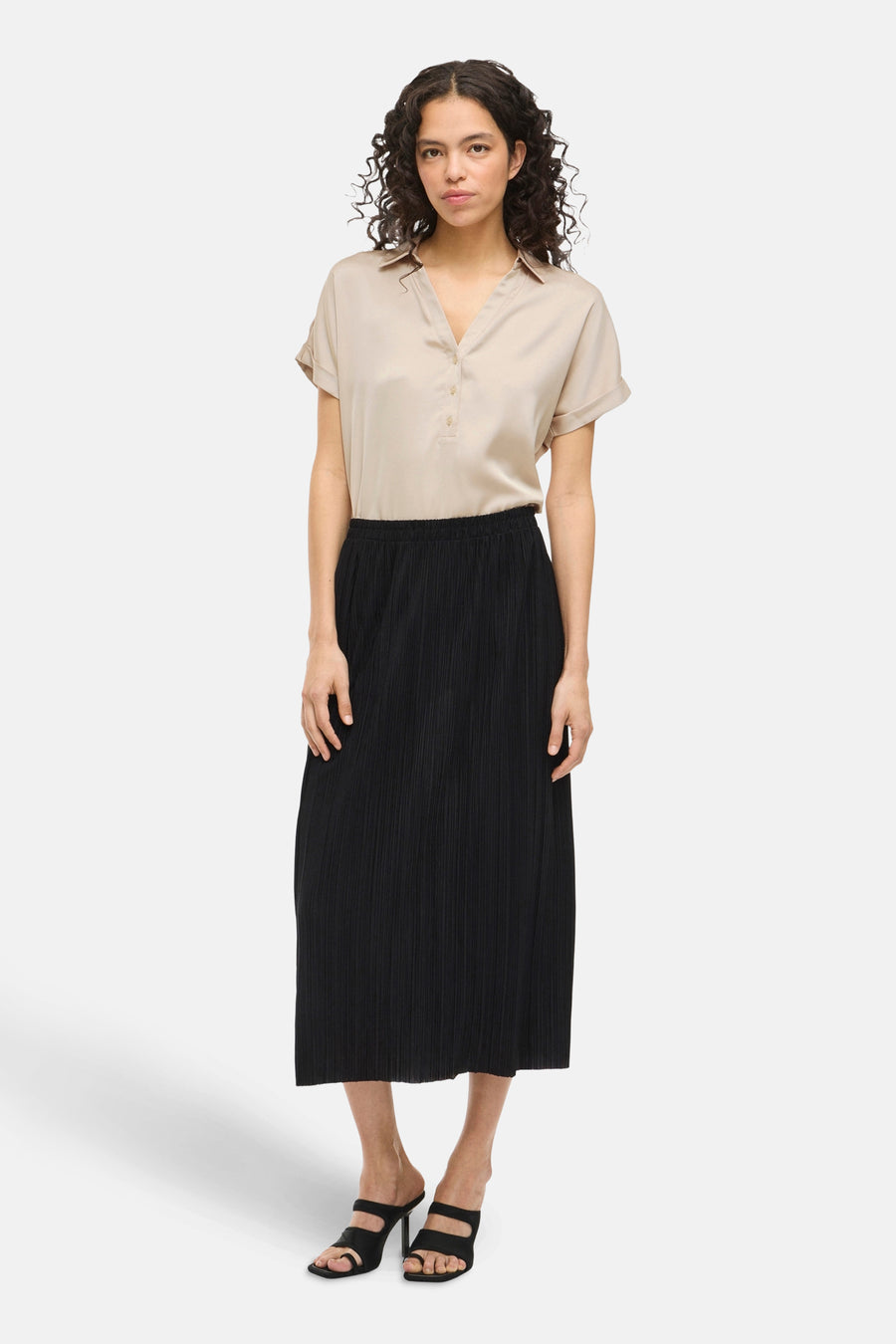 Blouse à manches courtes - beige - VILA®