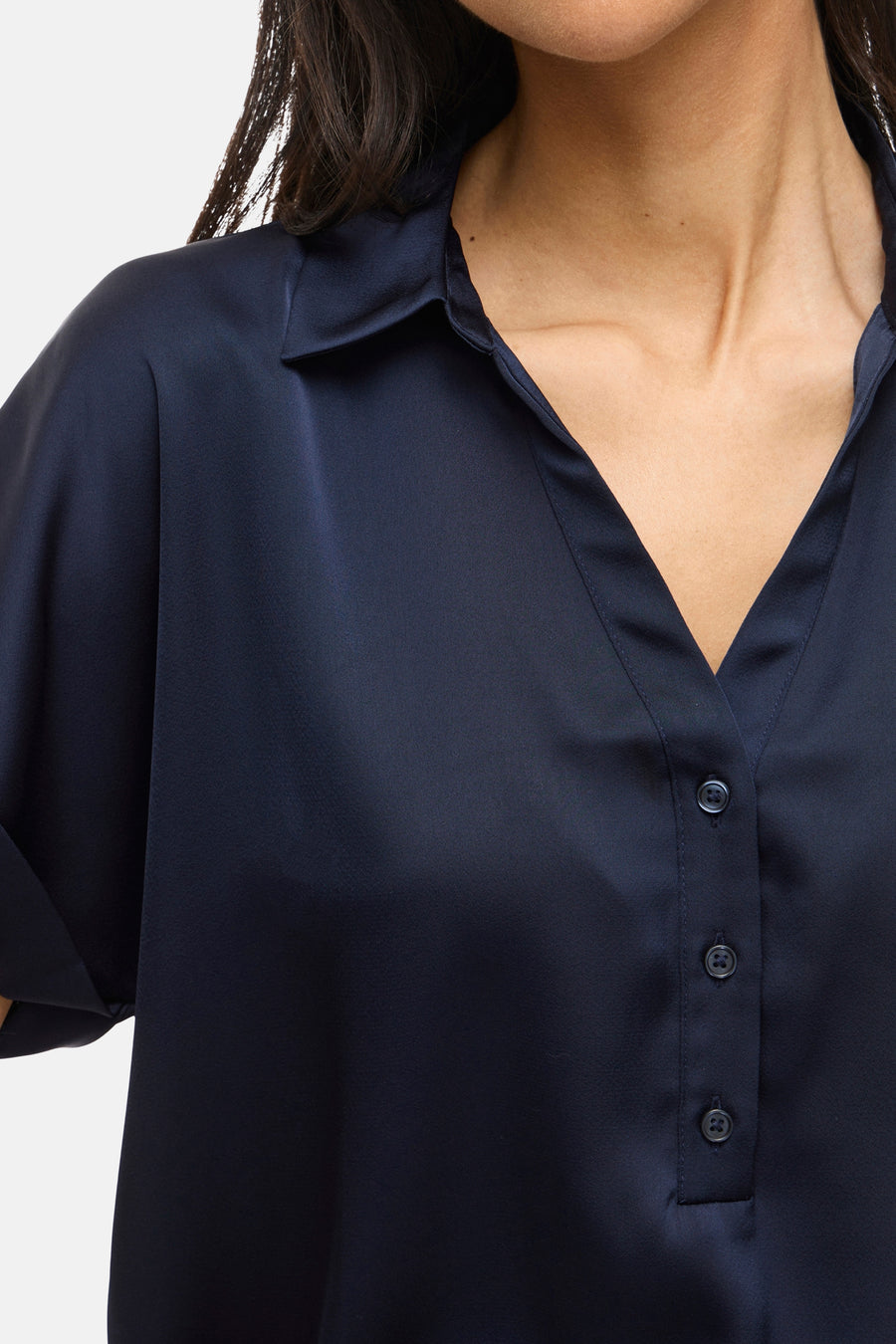 Blouse à manches courtes - bleu - VILA®