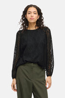 VIMIKA O-NECK L/S TOP - NOOS