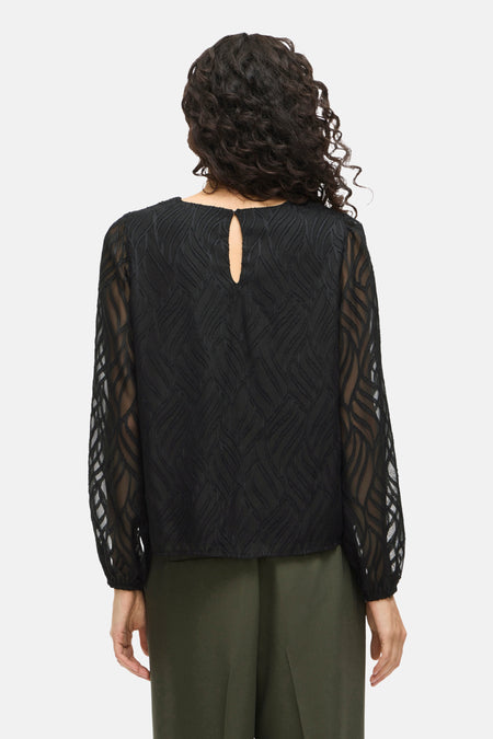 VIMIKA O-NECK L/S TOP - NOOS