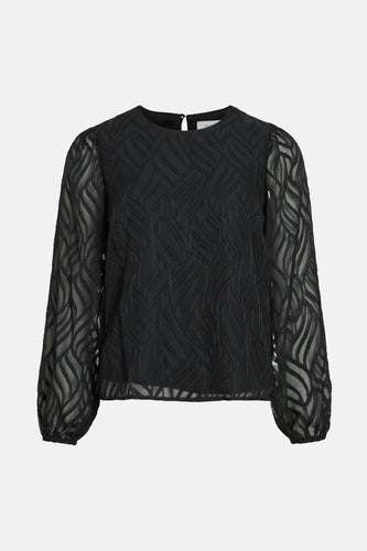 Blouse met lange mouwen - zwart - VILA® - 7