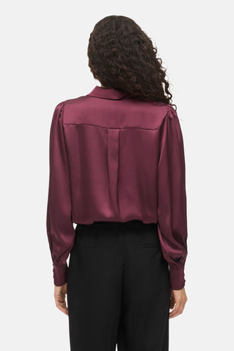 Hemd met lange mouwen - Bordeaux - VILA® - 6