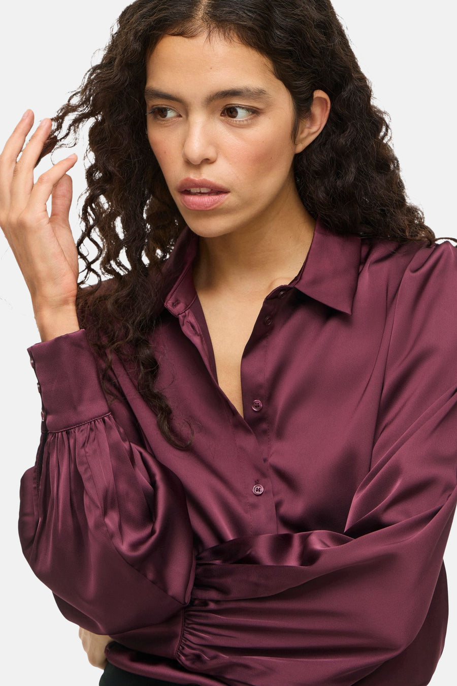 Hemd met lange mouwen - Bordeaux - VILA® - 4