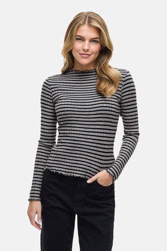 T-shirt met lange mouwen - Grijs