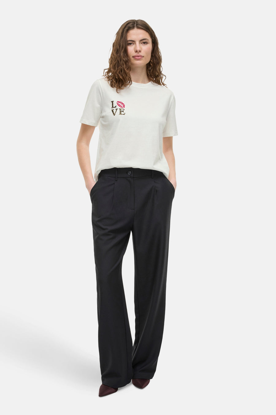 T-shirt met korte mouwen - wit