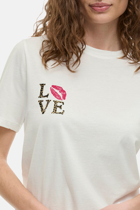 T-shirt met korte mouwen - wit