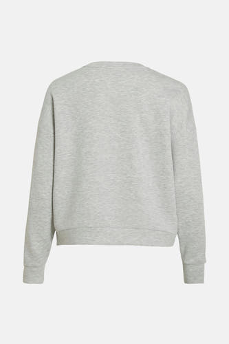 Grijze sweater van VILA, met lange mouwen en een ronde hals.
