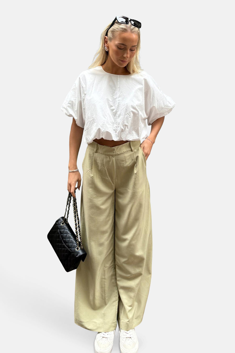 Broek - groen - VILA®