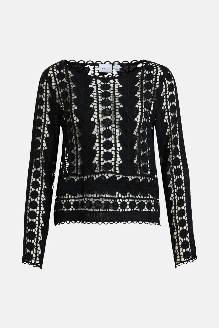 Blouse met lange mouwen - zwart