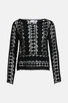 Blouse met lange mouwen - zwart