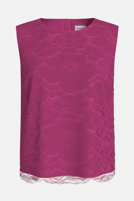 VICEREN O-NECK S/L TOP/DC/LC