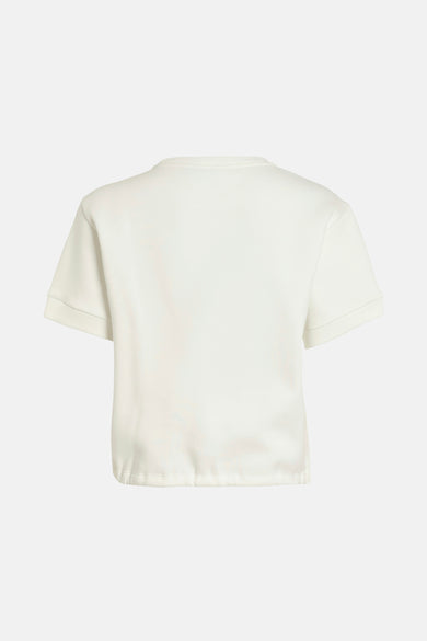 Wit T-shirt met korte mouwen van VILA®, achterkant weergegeven.
