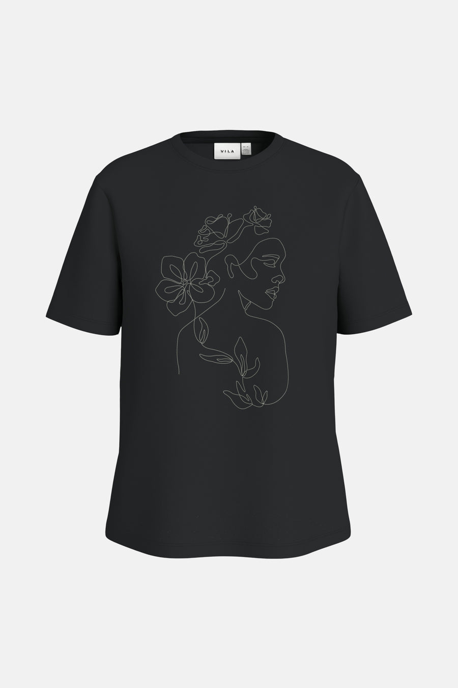 T-shirt met korte mouwen - zwart