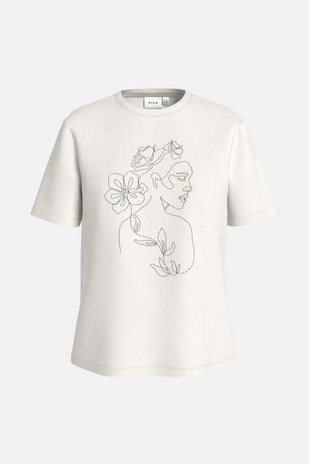 T-shirt (korte mouwen) Wit - VILA®
