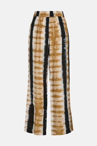 Pantalon multicolore de VILA®, avec imprimé batik rayé et ceinture élastique.