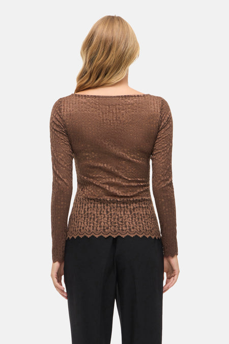 VIROMINA BOATNECK L/S TOP