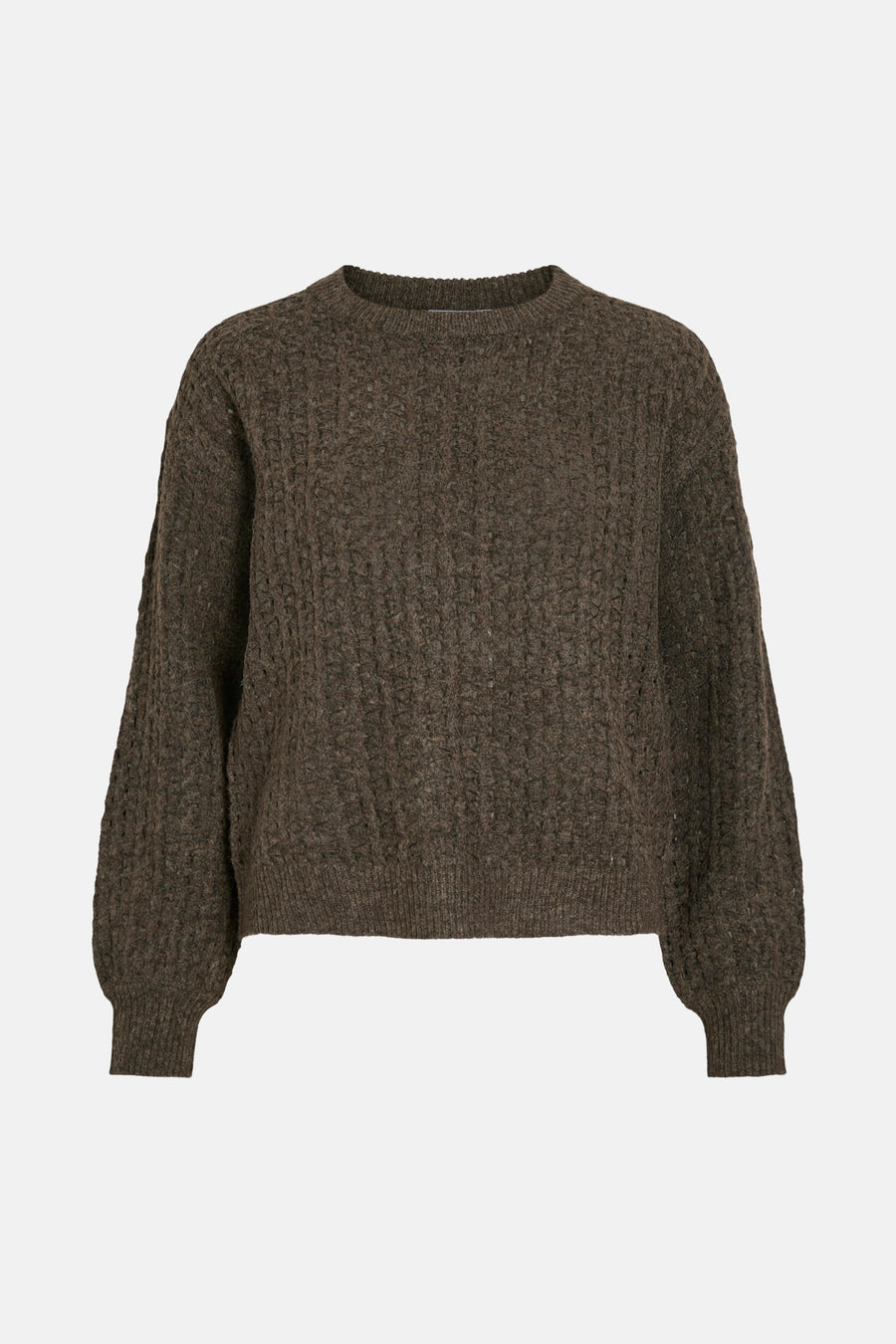 Pull met ronde hals - bruin - VILA®