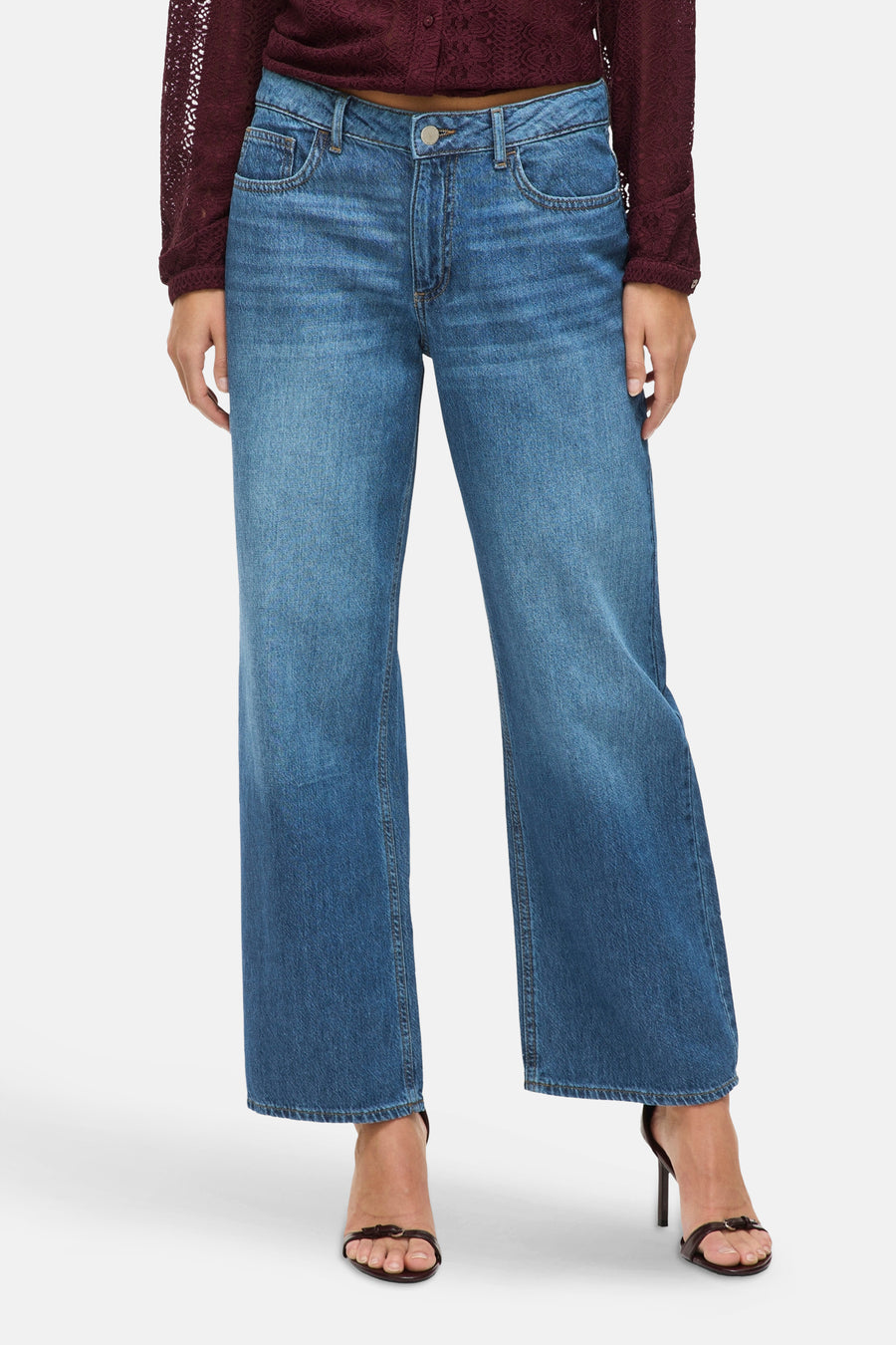 VIPALMA - mid blue denim - VILA®