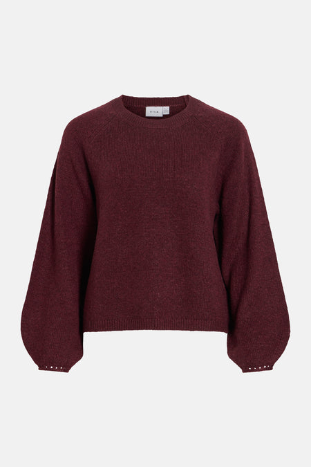 Trui met ronde hals rood - VILA®