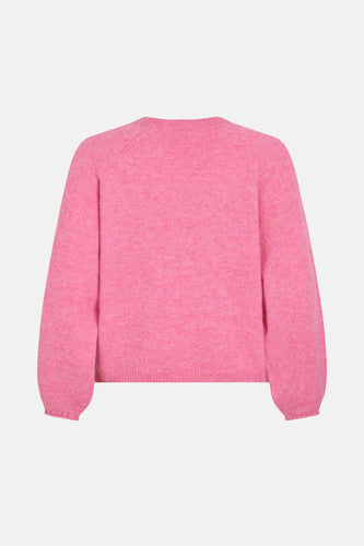 Pull met ronde hals - roze