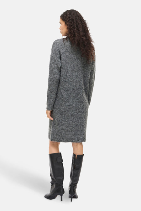 VINYNNI HIGHNECK L/S KNIT DRESS/BFS