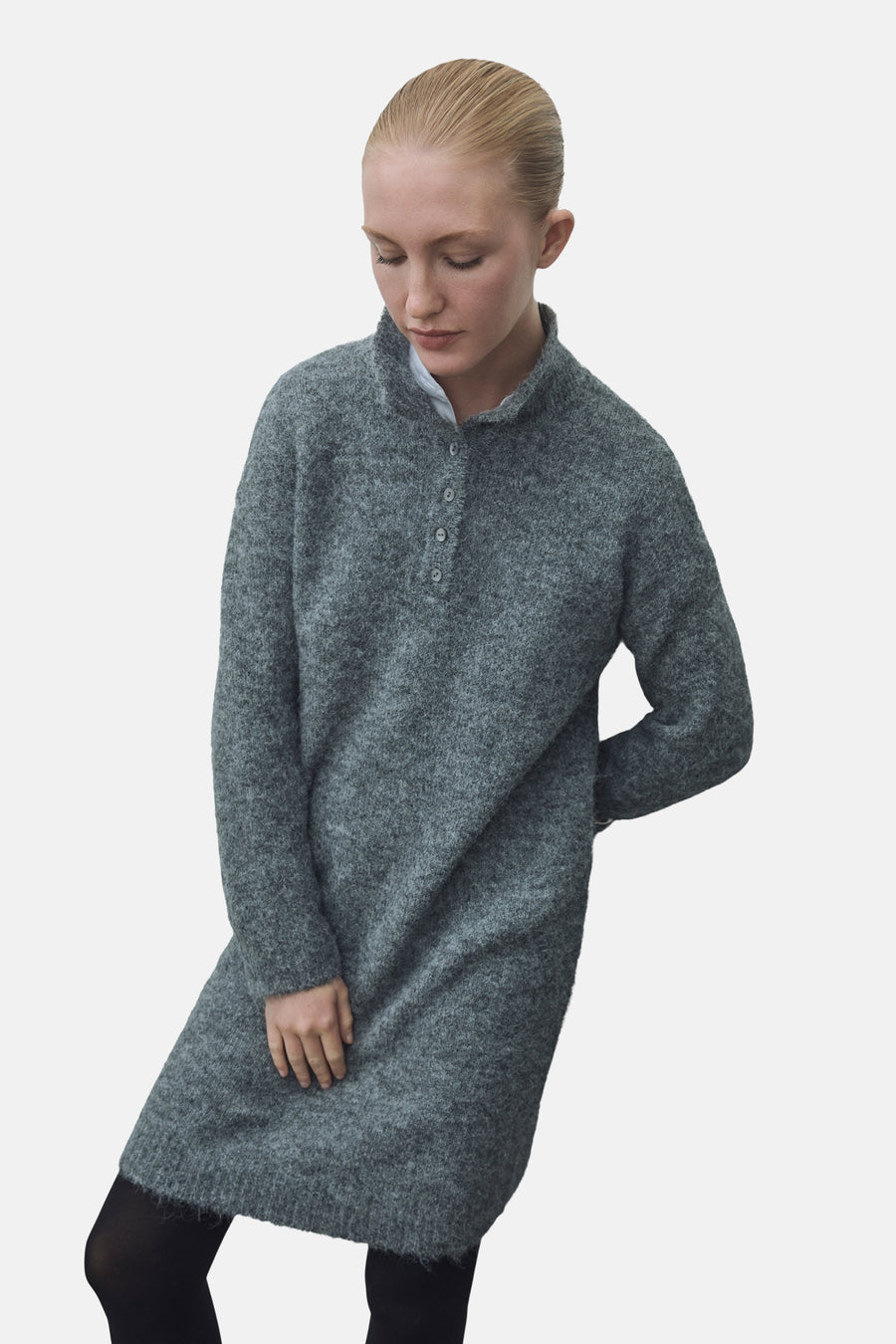 Kleedje met lange mouwen - grijs - VILA® - 6