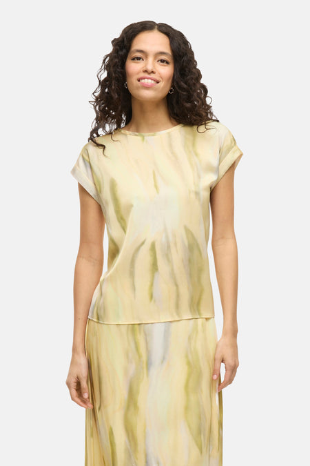 T-shirt met korte mouwen - geel
